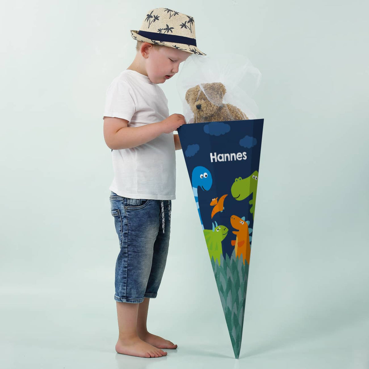 Dinosaurier - Schultüte mit Name