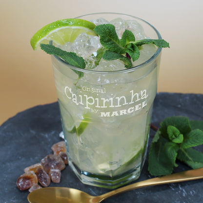 Caipirinha Glas mit Namensgravur