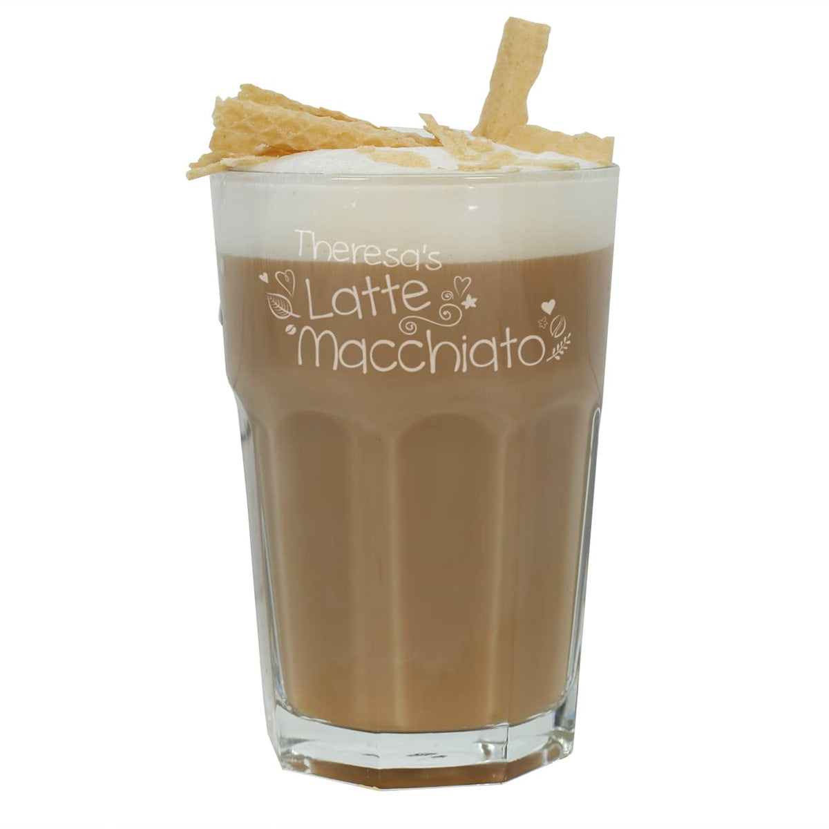 Latte Macchiato Glas mit Namensgravur
