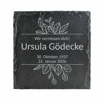 Freigestelltes Produktbild der Tafel mit Beispieltext auf weißem Hintergrund