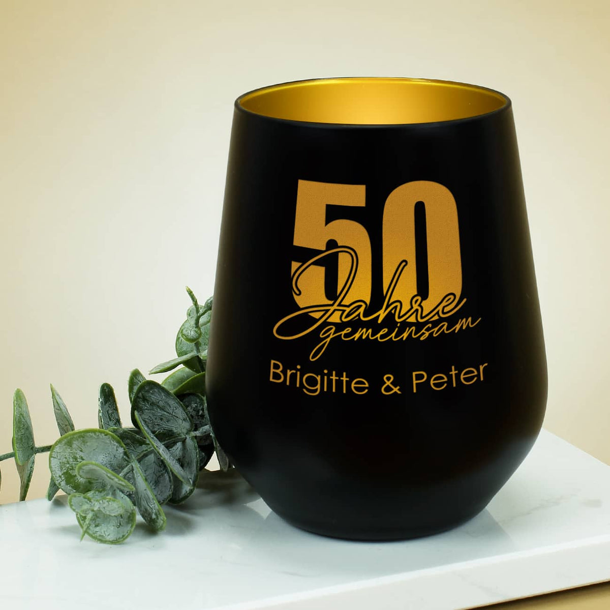 Windlicht zur goldenen Hochzeit