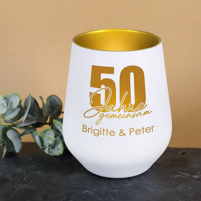 Windlicht zur goldenen Hochzeit