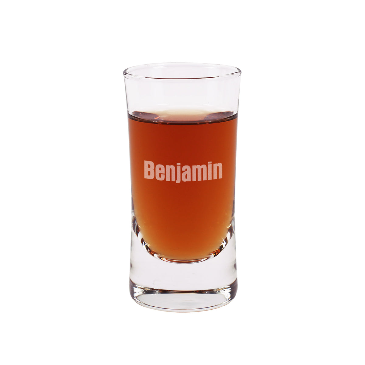 Schlichtes Schnapsglas mit Ihrem Namen