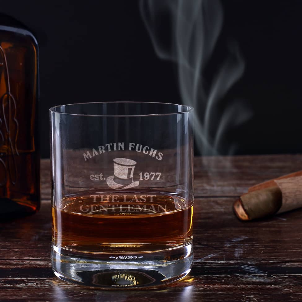 New York Bar Whiskyglas mit Gravur