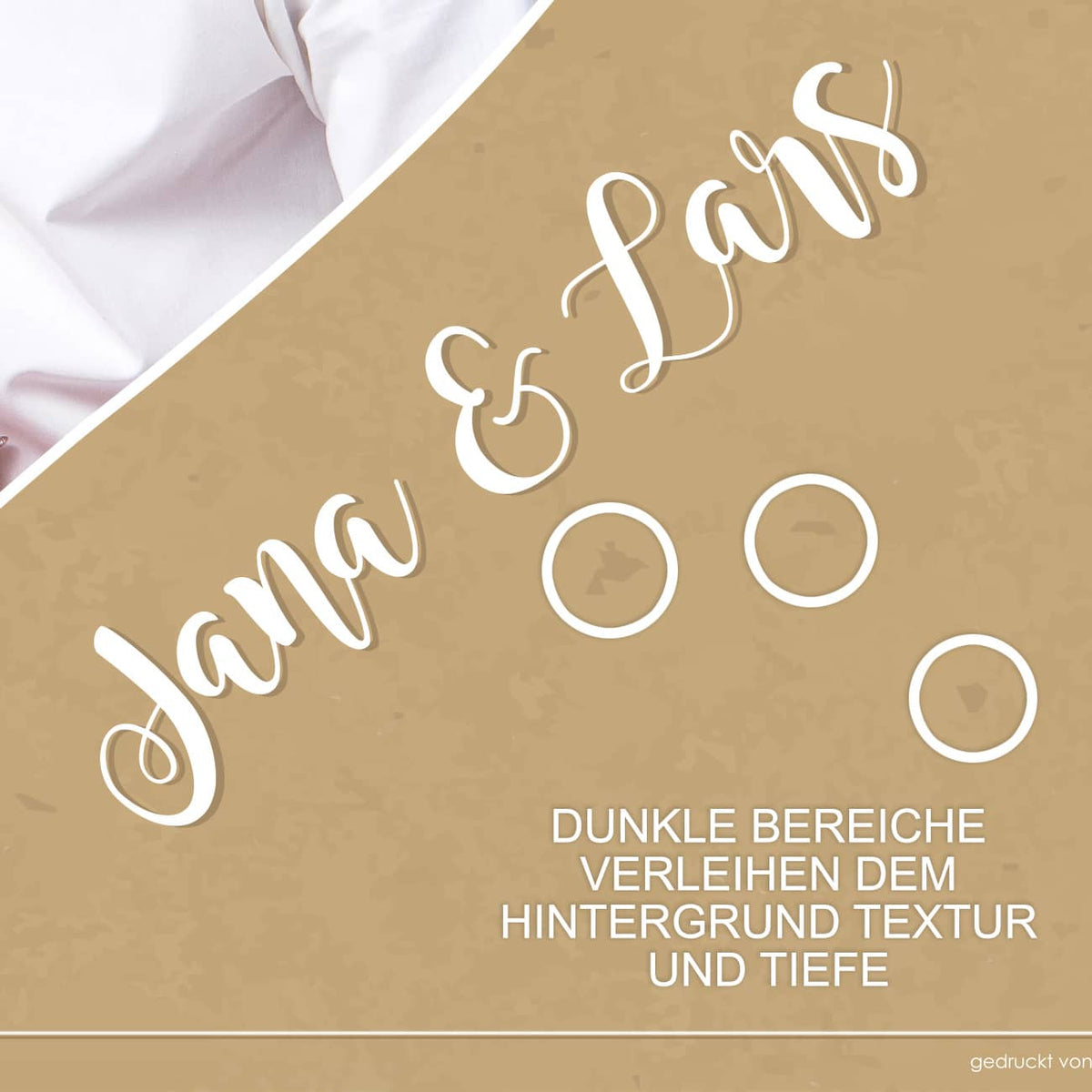 Hintergrund besitzt dunkle Farbbereiche, welche dem Banner Textur und Tiefe verleihen
