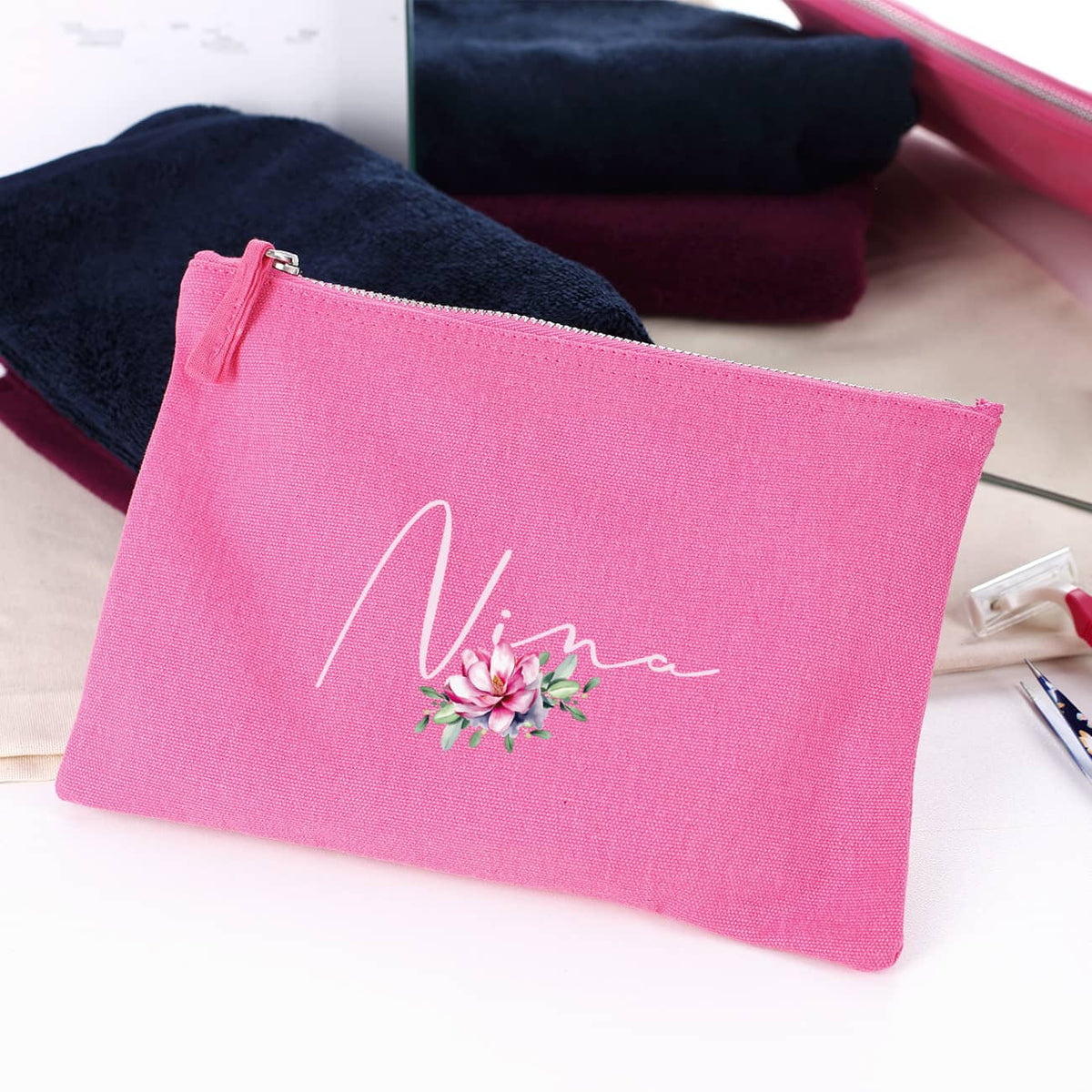 Bedruckt mit Name & Magnolie