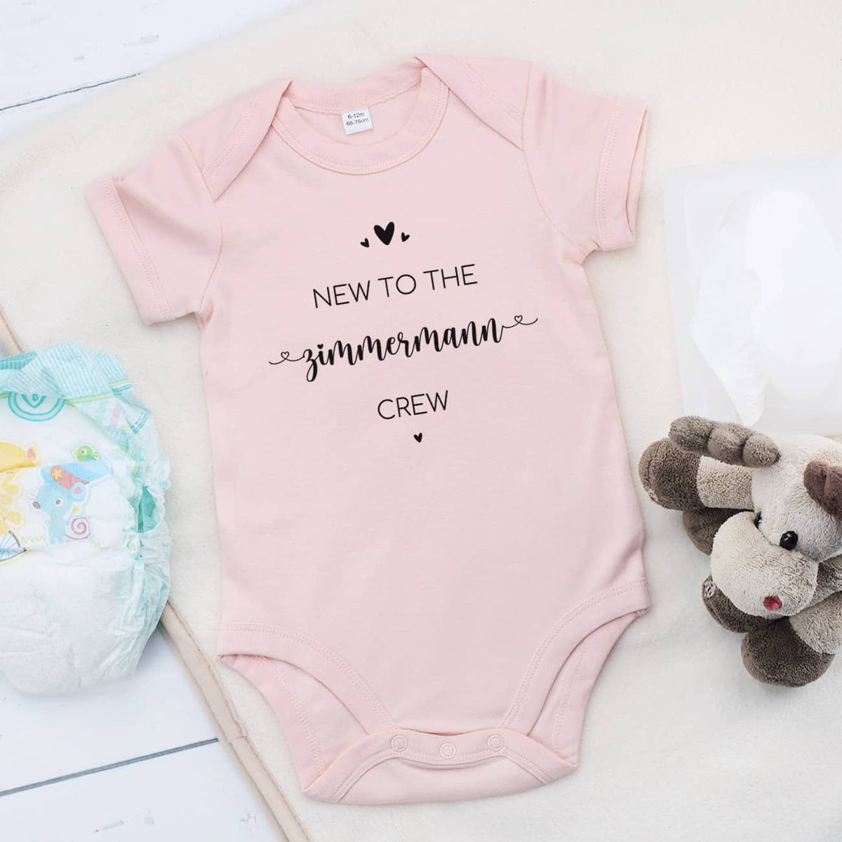 Personalisierter Babybody als Geschenk zur Geburt