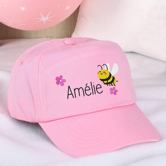 Basecap mit Bienchen und Ihrem Wunschnamen bestickt