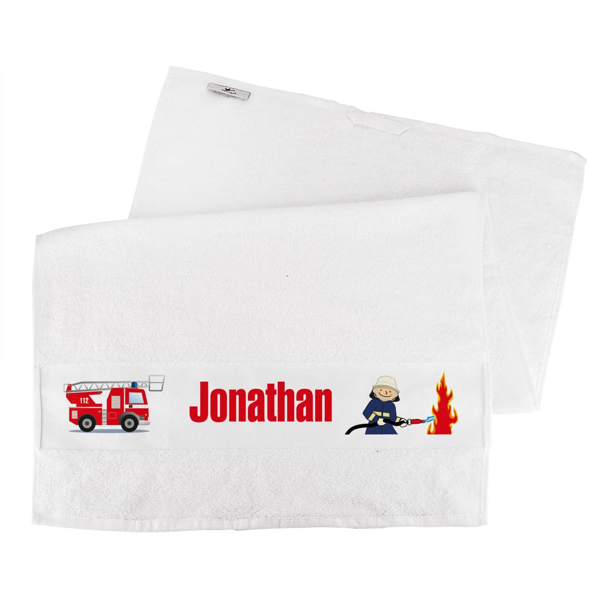 Handtuch Kinder Feuerwehrmann Feuerwehr Name