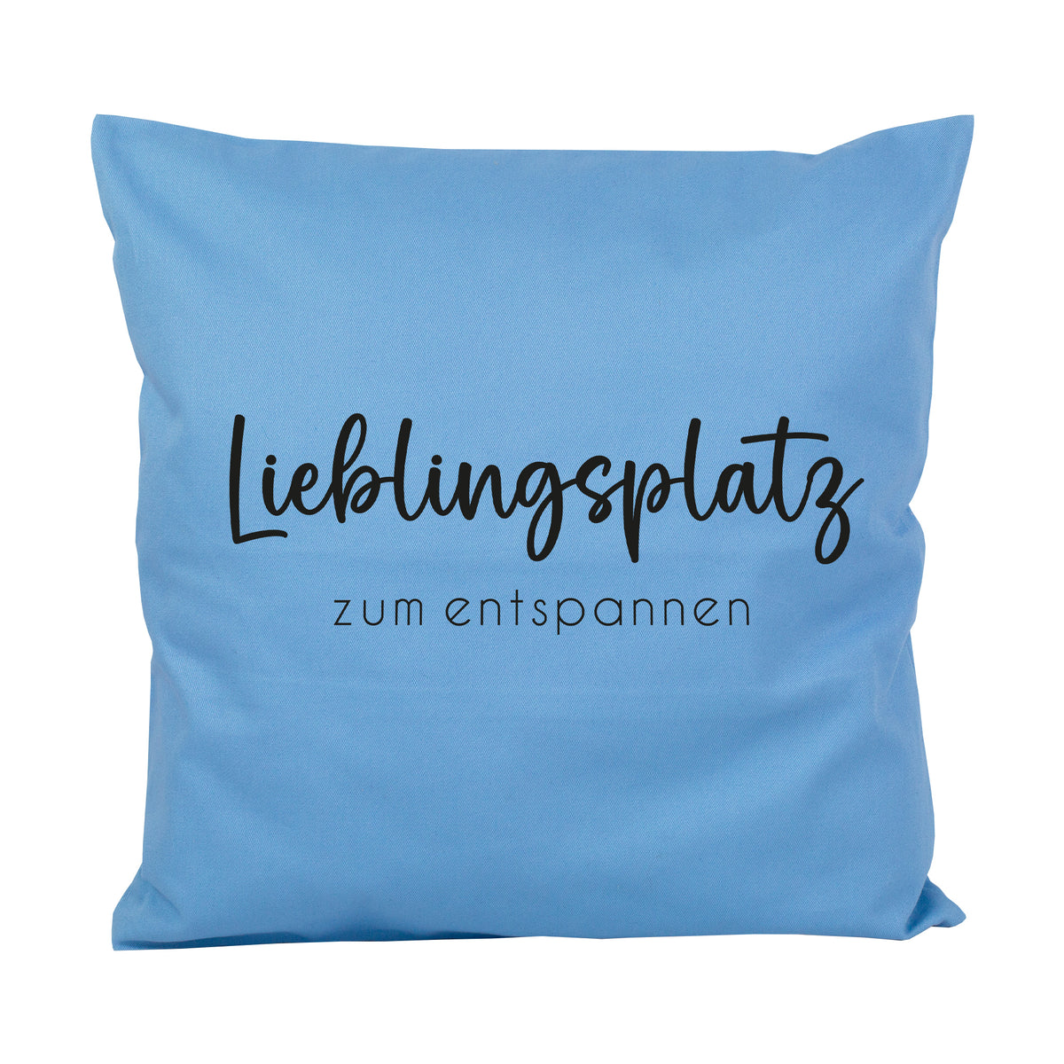 Personalisiertes Kissen 'Lieblingsplatz' mit Wunschtext | Geschenk zum Einzug & Hausbau für Wohnung