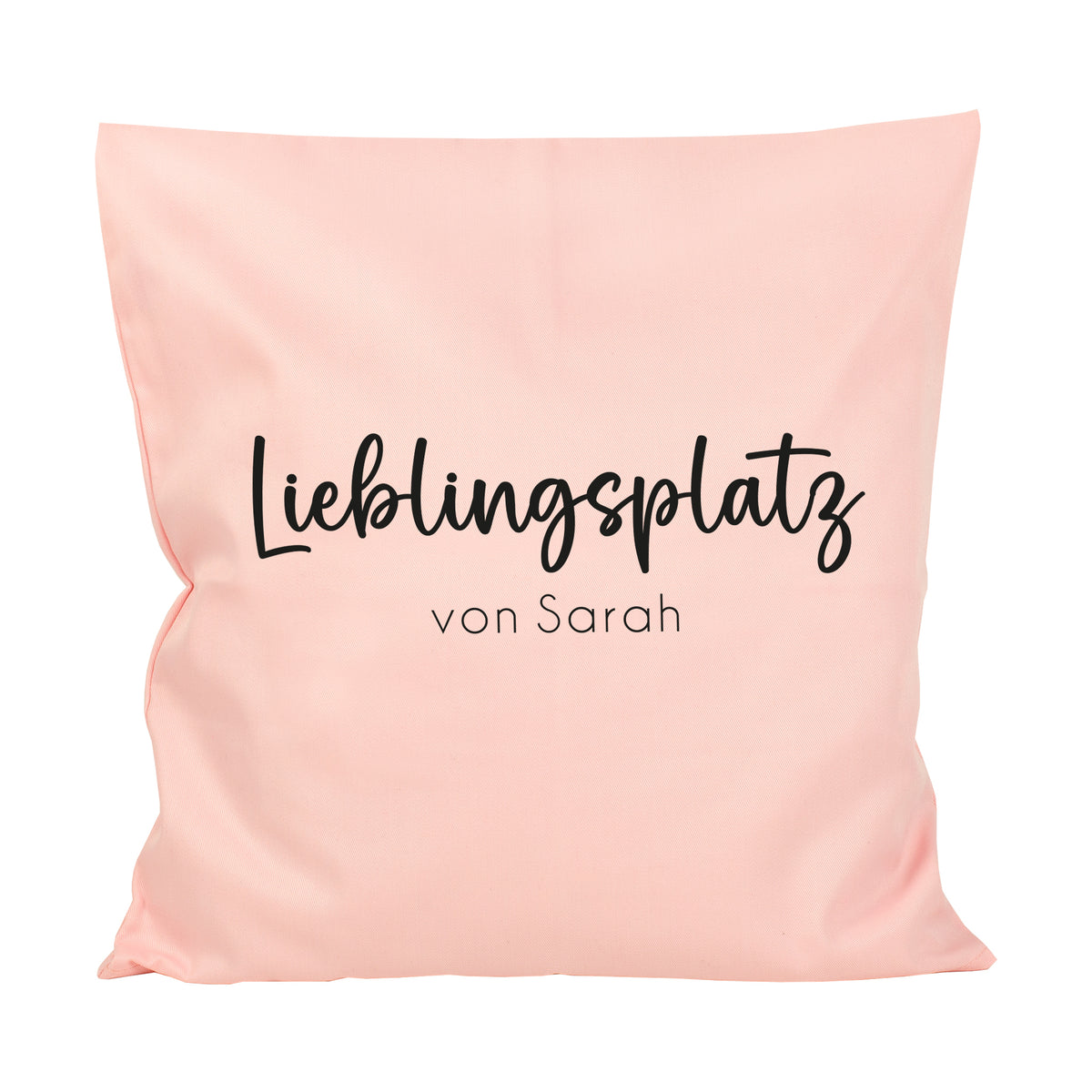 Personalisiertes Kissen 'Lieblingsplatz' mit Wunschtext | Geschenk zum Einzug & Hausbau für Wohnung