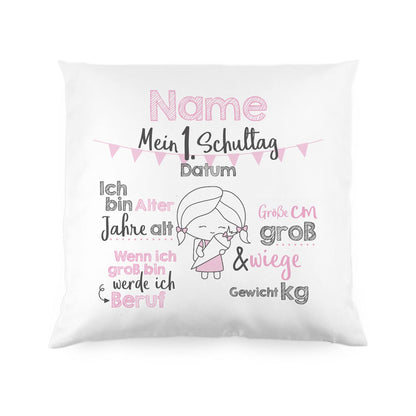 Kissen zur Einschulung für Mädchen