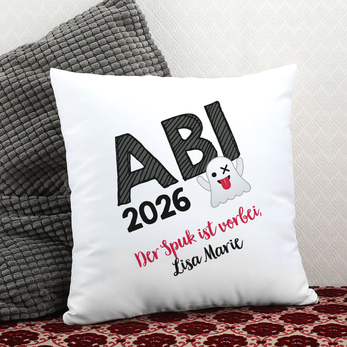 Der Spuk ist vorbei Kissen - Geschenk Abitur 2026
