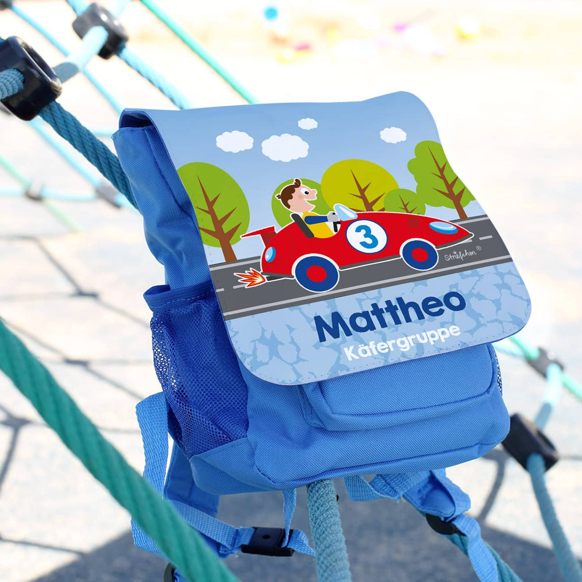 Rucksack für den KIndergarten für Jungs - mit Name bedruckt