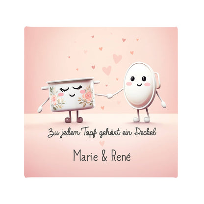Mit Namensaufdruck