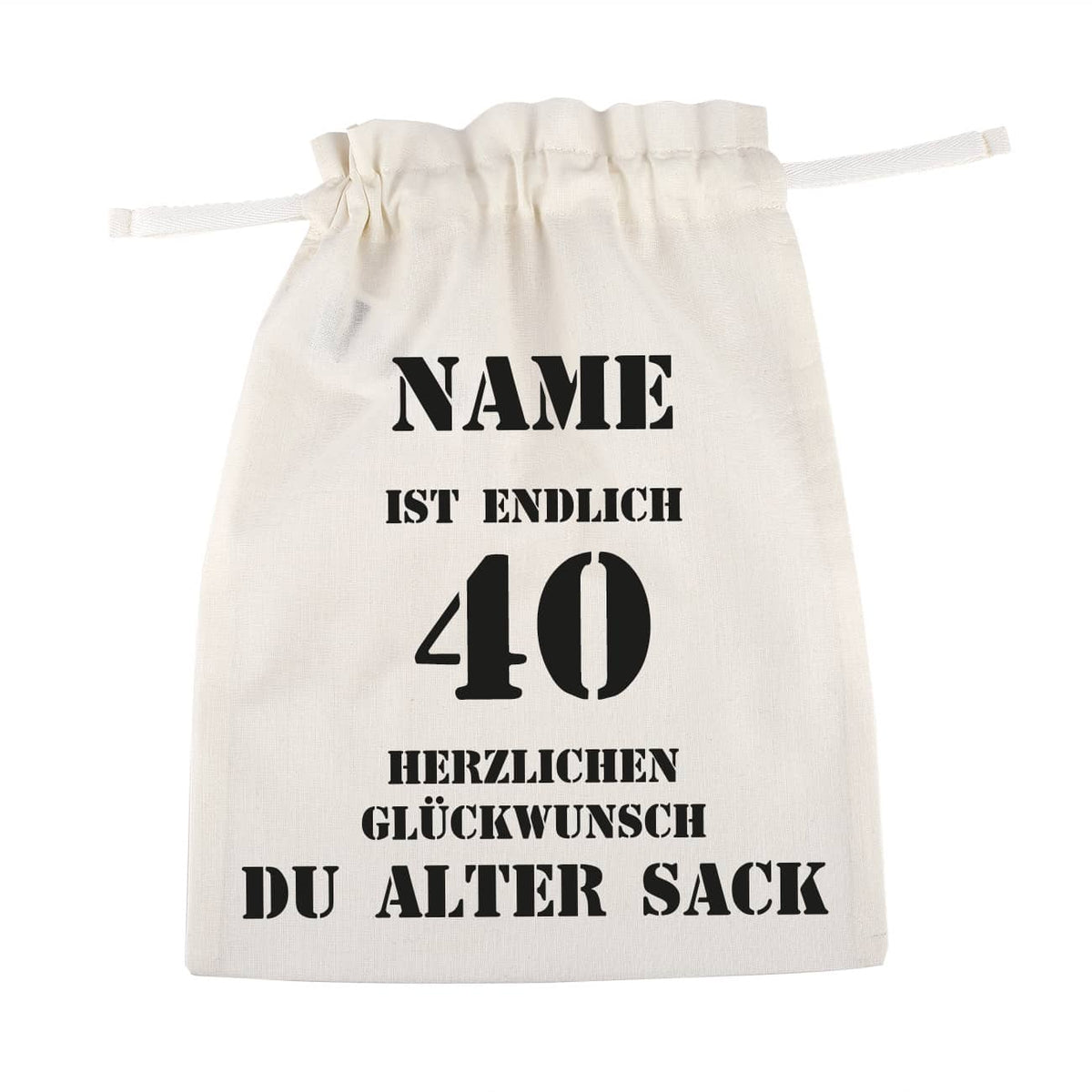 Beutel mit Alter Sack Motiv