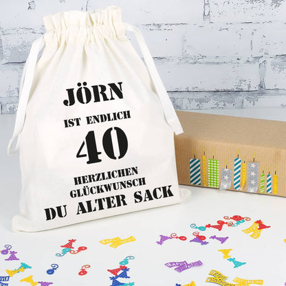 Geschenksack zum 40. Geburtstag