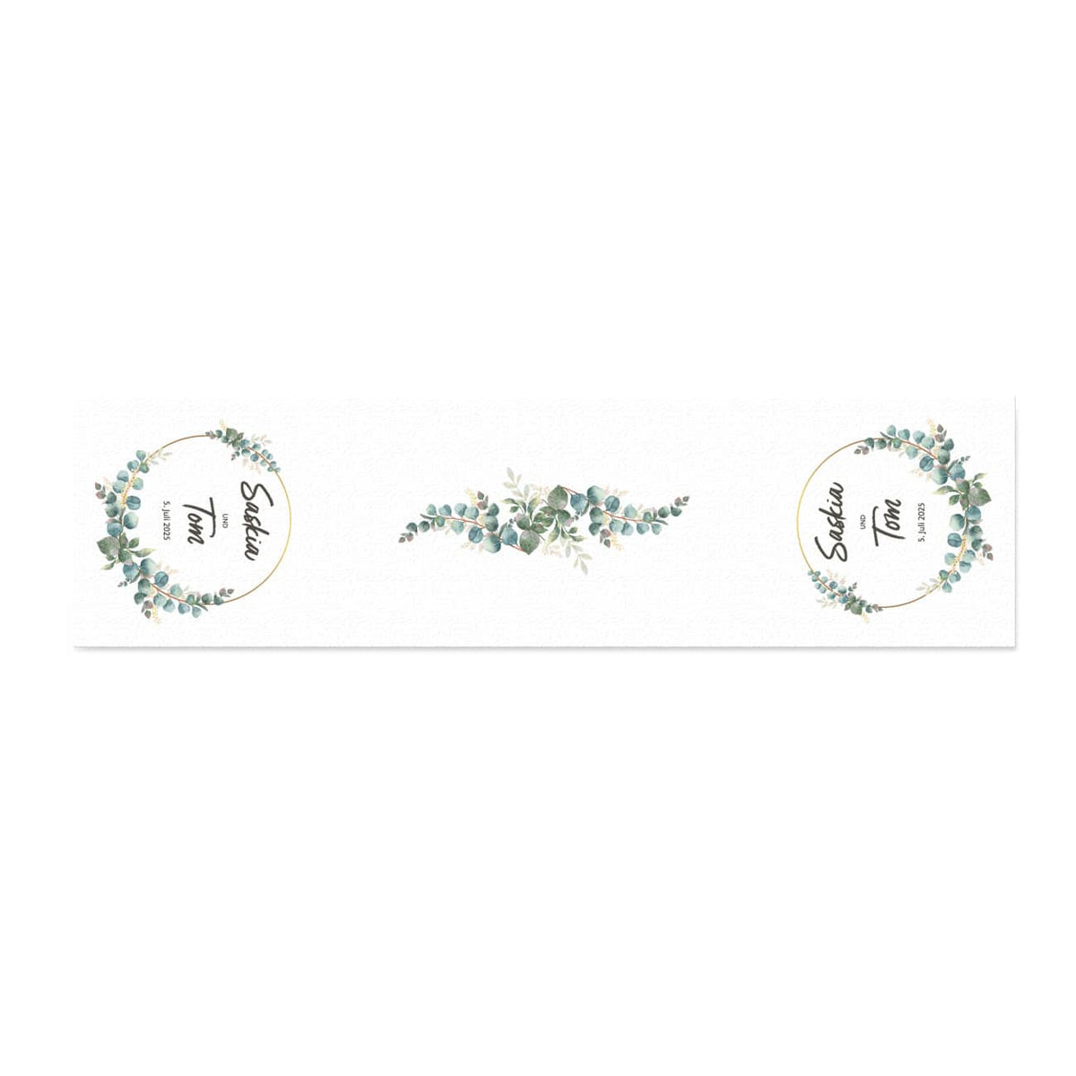 Personalisierter Tischläufer zur Hochzeit