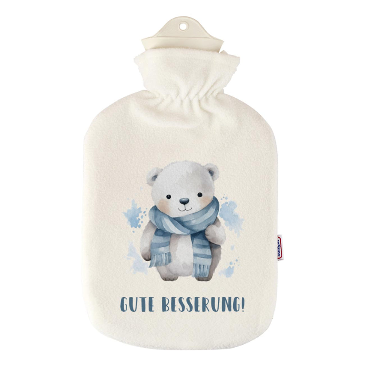 Kuschelige Wärmflasche mit 7 winterlichen Tiermotiven zur Auswahl