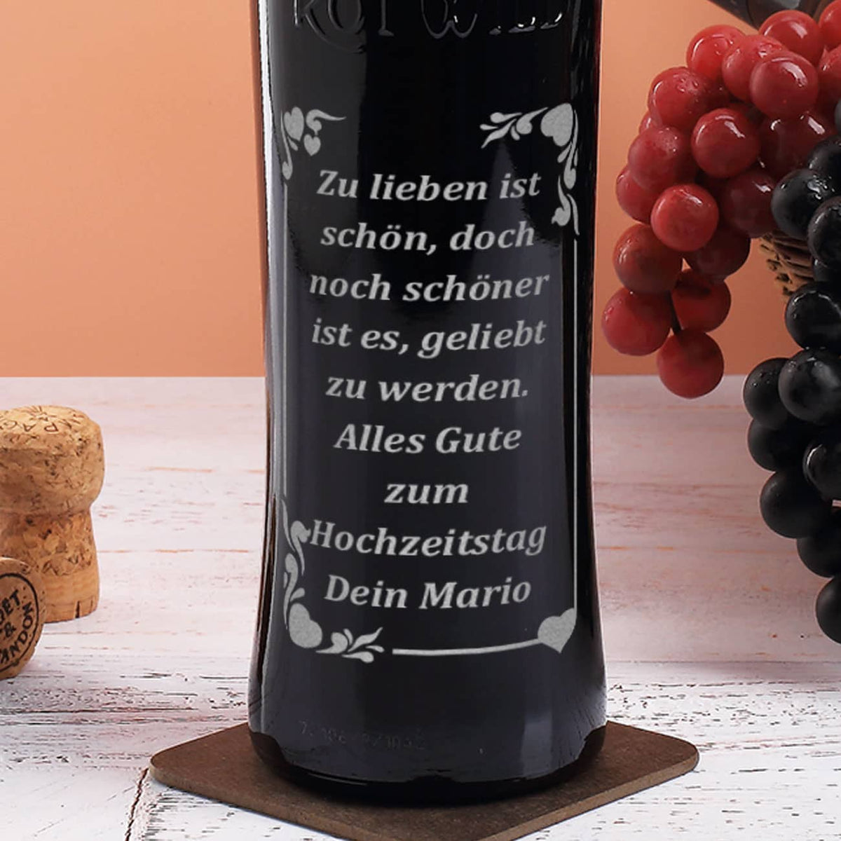 Dornfelder mit silverner Wunschgravur