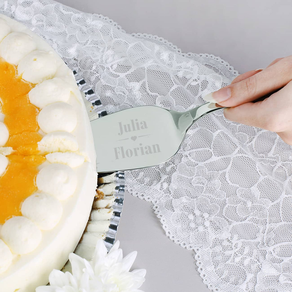 Tortenheber WMF zur Hochzeit mit Namensgravur