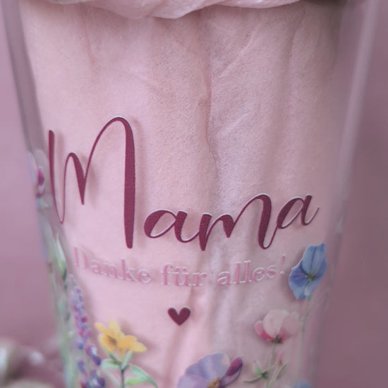 bedrucktes Mama-Trinkglas - Geschenkidee zum Muttertag oder Geburtstag