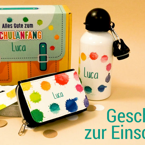 personalisiertes Geschenkset zur Einschulung