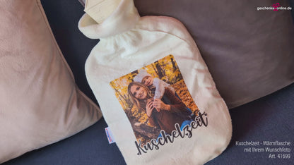 Kuschelzeit - Wärmflasche mit Ihrem Wunschfoto