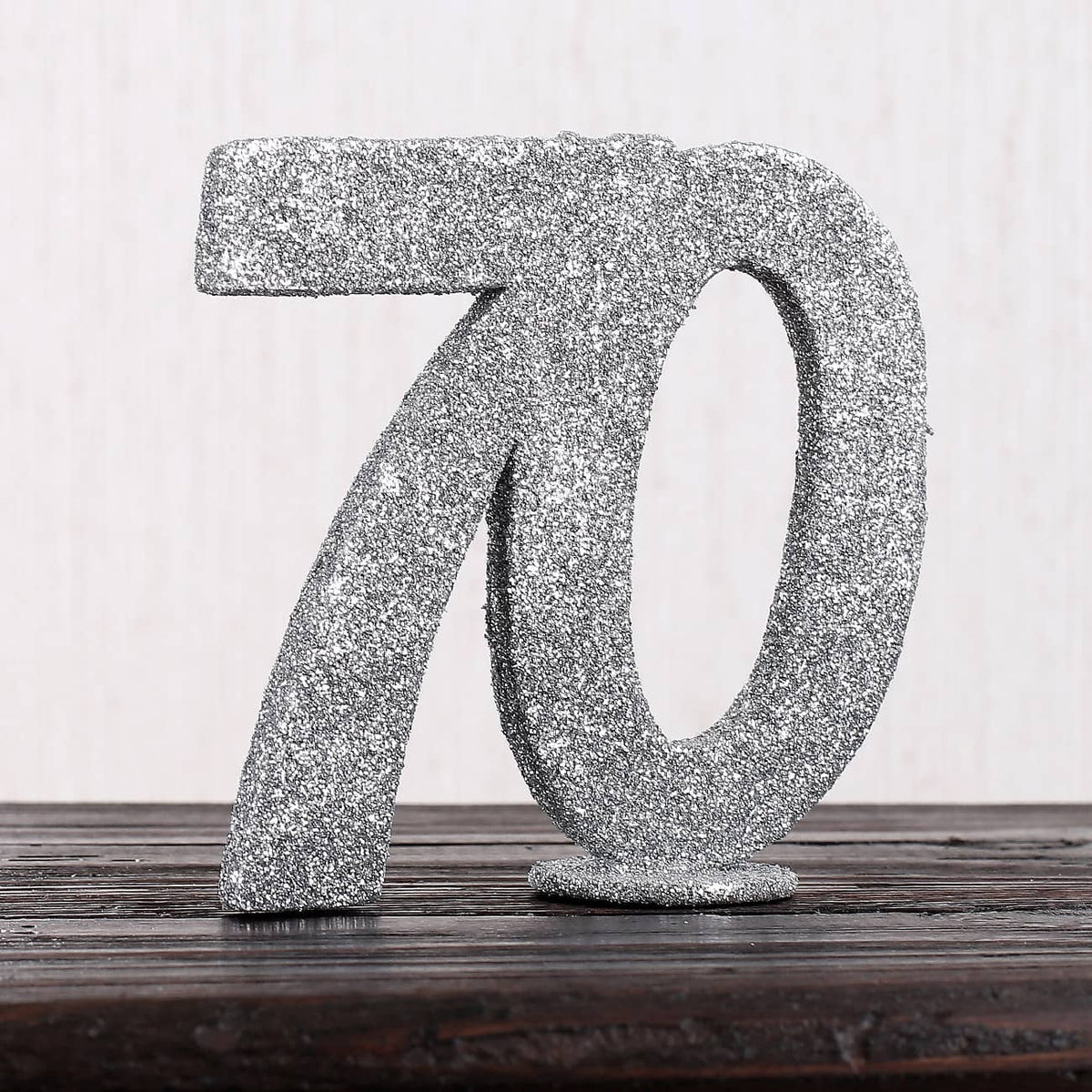 Silberne Dekozahl 70