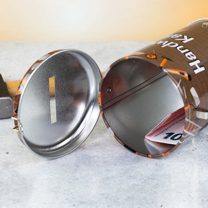 Metall Spardose als Handwerker Kasse