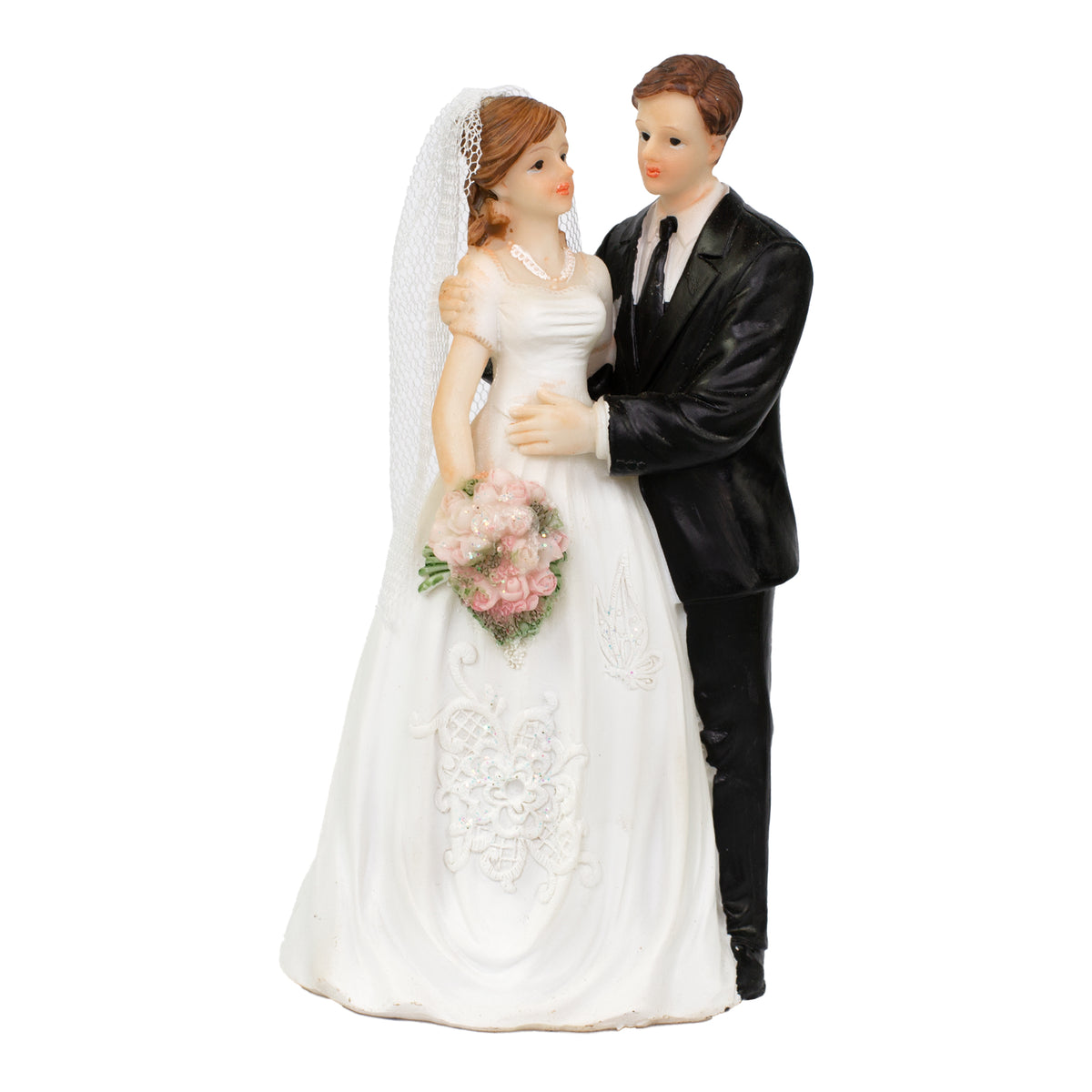 Brautpaar in Umarmung | Hochzeit Figur 16 cm