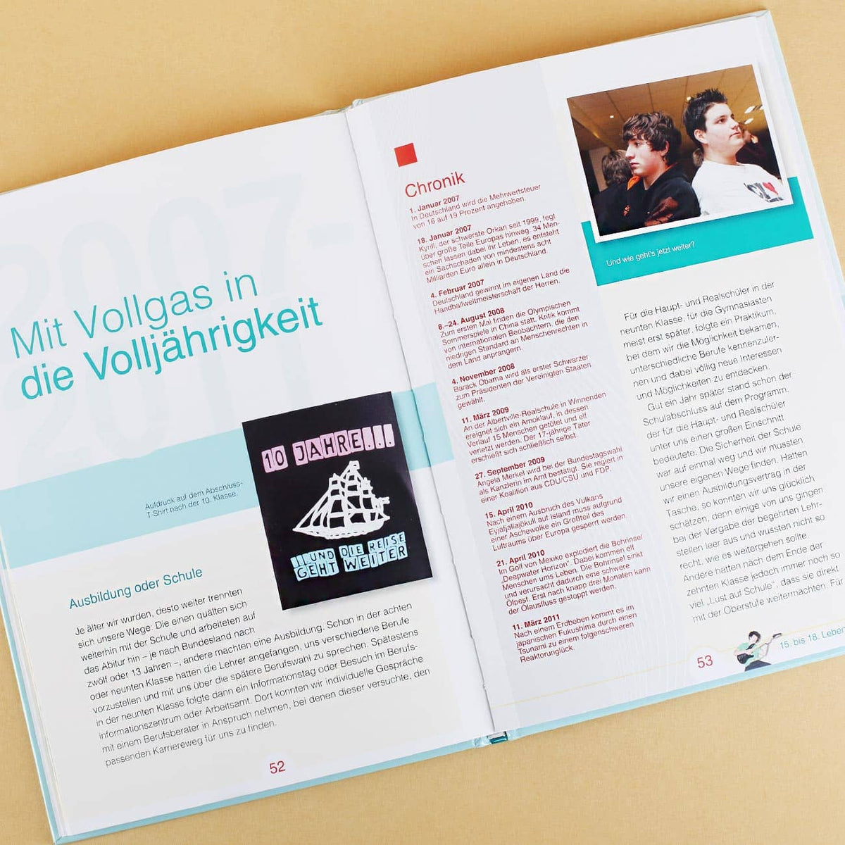63 Seiten mit Schrift und Bild