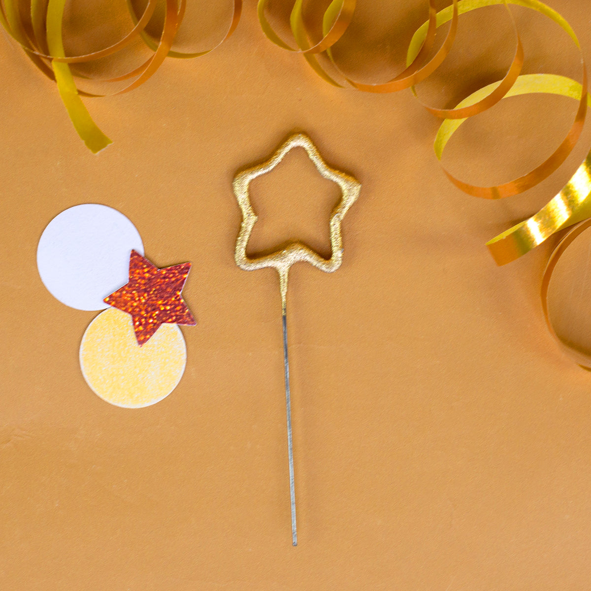 Mini Wunderkerze Stern gold