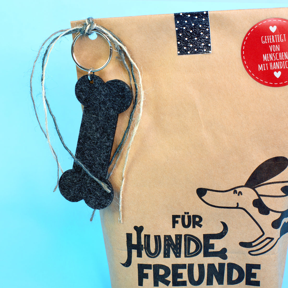 Detailansicht Knochen an Wundertüte für Hundefreunde